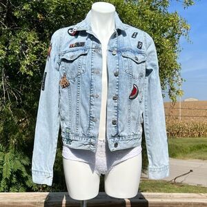 ZARA TRF Denim Jacket Trucker Style Size Medium